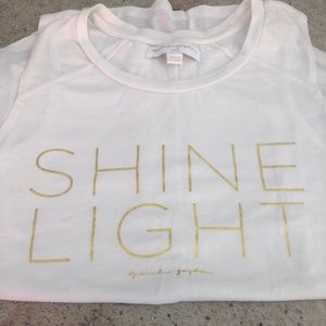 NEW! Spiritual Gangster “Shine Light”  Muscle Tee Womens Sz Large